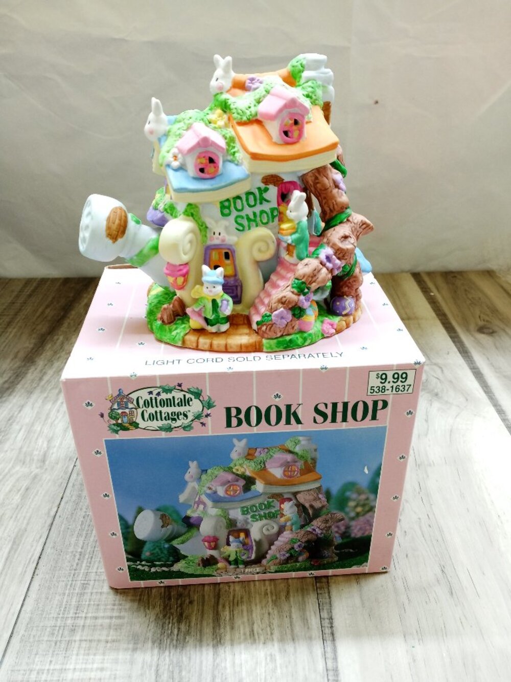 Book Shop Cottontale Cottages Easter Village Porcelain Painted House
